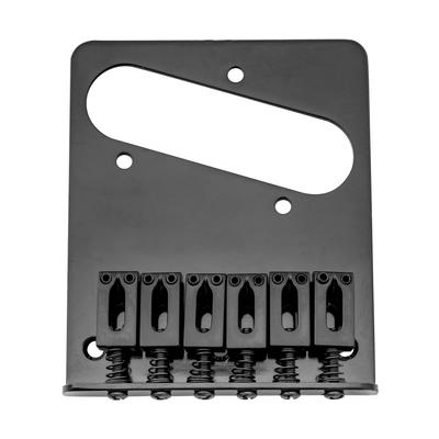 Musiclily String Pitch Telecaster Bridge with Saddles for TL Electric Black 10.8mm 6-Way Guitars,
