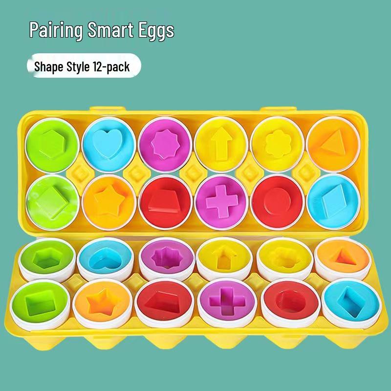 

Детские развивающие яйца-твист для сопоставления форм - Возраст 3+ Geometric Matching Smart Egg [E-commerce Box]