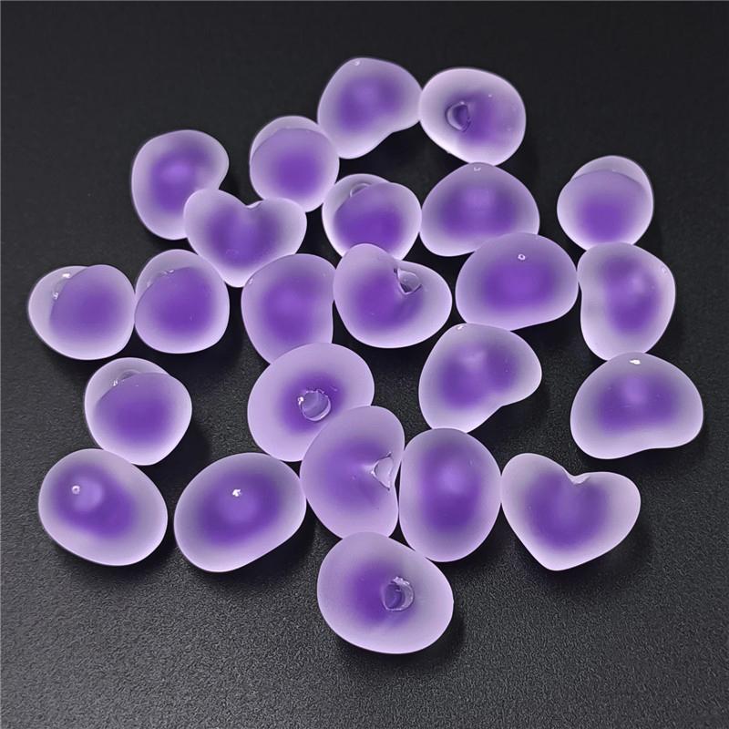 Candy Color Jewelry Accessories Making Acrylic Beads 10pcs Creative Single Eyelet Loose Beads Pendant Necklace Bracelet  Beads