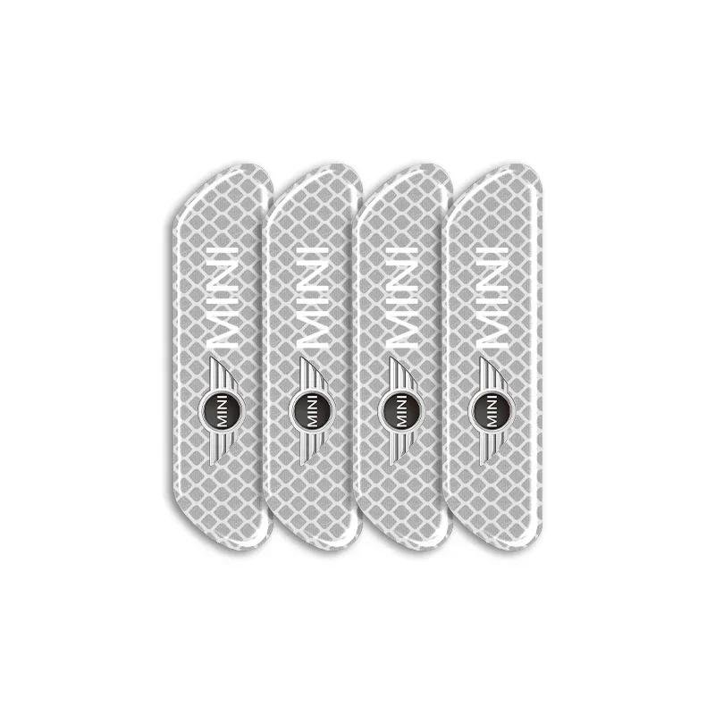 

For Bmw Mini 4PCS/set Car Reflective Strips Warning Stickers Car Styling For MINI F54 F55 F56 R56 R60 SONE Roadster Clubman Coup срібний