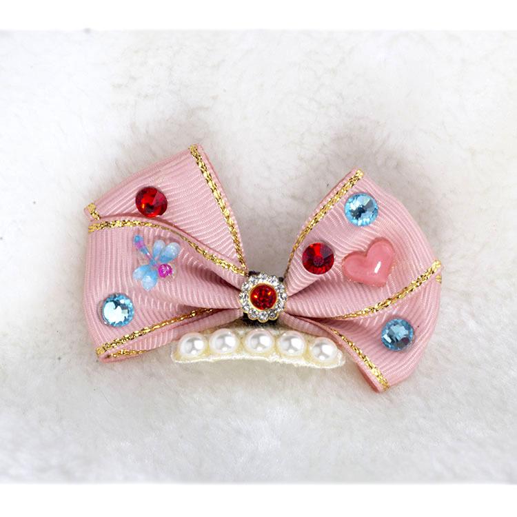 Puppy Hair Clip for Yorkshires & Maltese: Bow Knot Hairpin for All Breeds & Hair Lengths