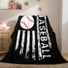 American Street Style Niche Edgy Print Fleece Blanket Quality Warm Cozy Blanket for Home Travel Office Multi-function&Universal