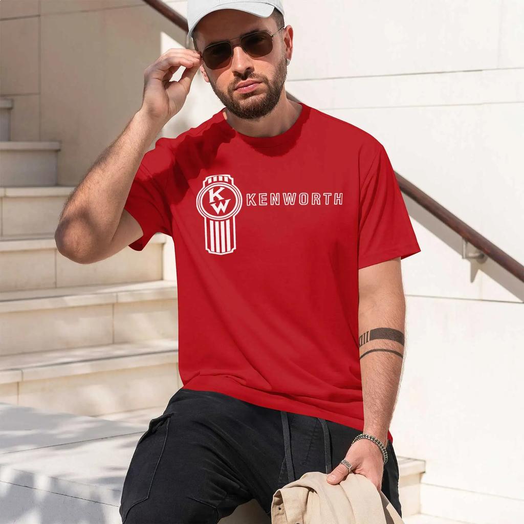 Kenworth Truck Logo 2026 New Fashion Heavyweight Hot Selling Retro Printed Pattern Fun Round Neck Tshirt For Daily Comfort
