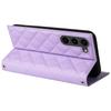 For Samsung Galaxy S23 Leather Case Suction Cup Wallet Flip Phone Cover with Shoulder Strap