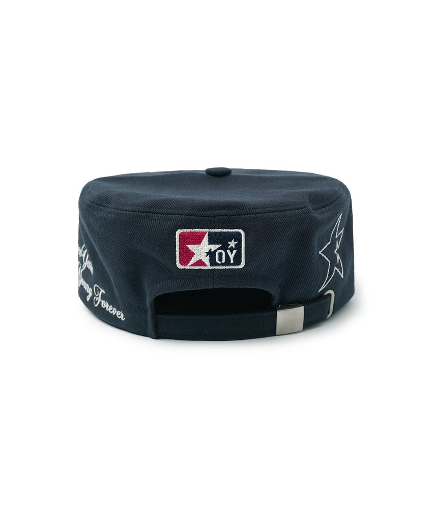 Opeunyadeu(Owai) Starlight Club Pillbox Cap - Navy
