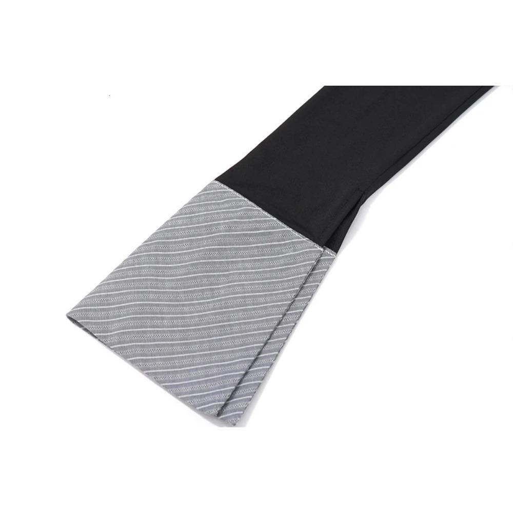 Oficiální dámské košile s pruhovaným potiskem, patchworkové, módní polokošile s knoflíky, úzké zkrácené topy, elegantní košile