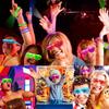 112 Pcs New Years Eve Glow in The Dark Party Supplies 2025, Glow Sticks Bulk LED Neon Party Favor Light Up Toys Gifts Kids Adult 100 Glow Sticks