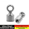 Stainless Fitting Silver Brake Hose Extension 304 Stainless Steel Ultra-short 3.5cm For Tight-space Installation