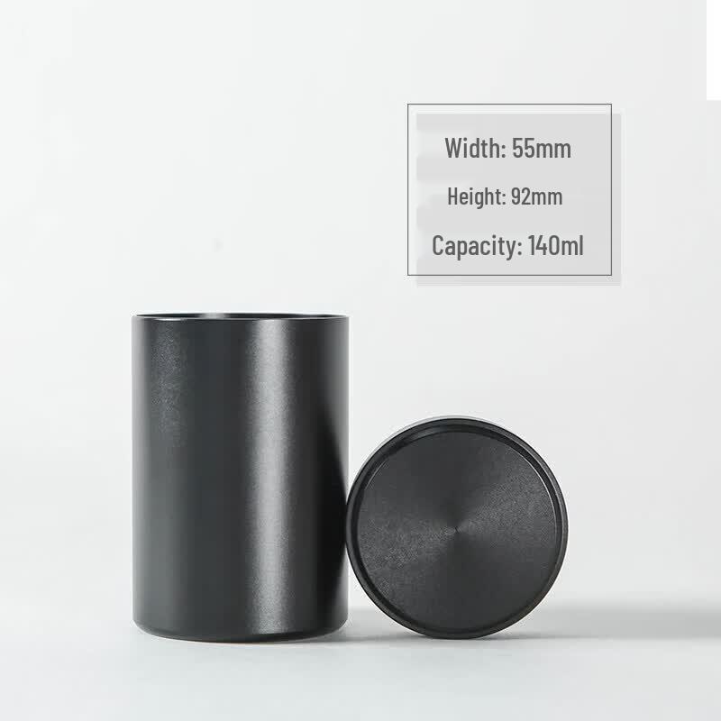 Qiewei Mini Aluminum Alloy Portable Sealed Tea Caddy
