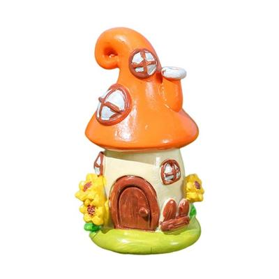 Mini-Haus Desktop-Harz Handwerk Ornament 3D kleine süße Geschenke Fee Garten Pilz Cottage Desktop-Dekor Miniatur
