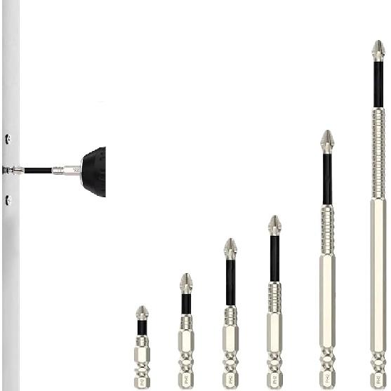 High-Magnetic Screwdriver Drill Bit Set, Anti-Slip Magnetic Electric Screwdriver Set,Strong Magnetic Durability Screwdriver Drill Bit Set, magnetic