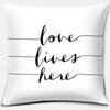 Black and White Style Decorative Pillowcase Car Ornaments Office Living Room Sofa Home Pillowcase