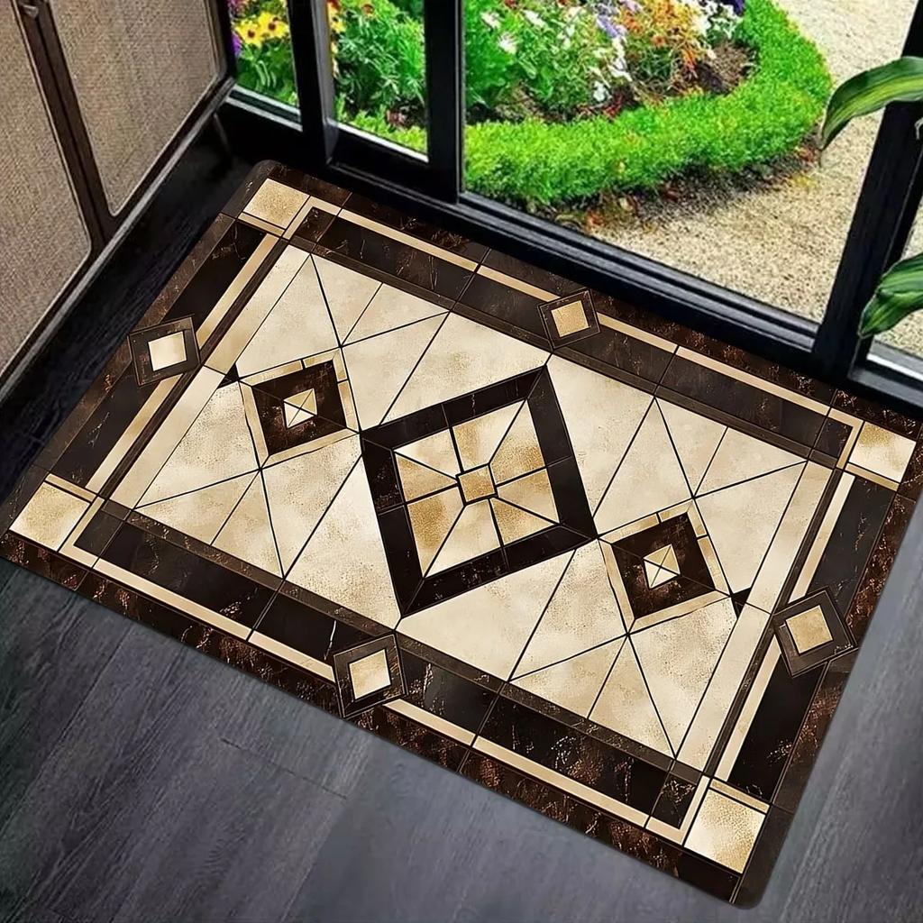 1ks Rohožky se vzorem fialových květin Kuchyňské koberce Protiskluzové Pop design Ložnicové koberce Koupelnová rohožka Koberec pro domácí dekoraci dřezu, prádelny
