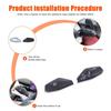 ABS Carbon Fiber Windshield Wiper Switch Lever Trim For BMW 5 Series G60 2024+
