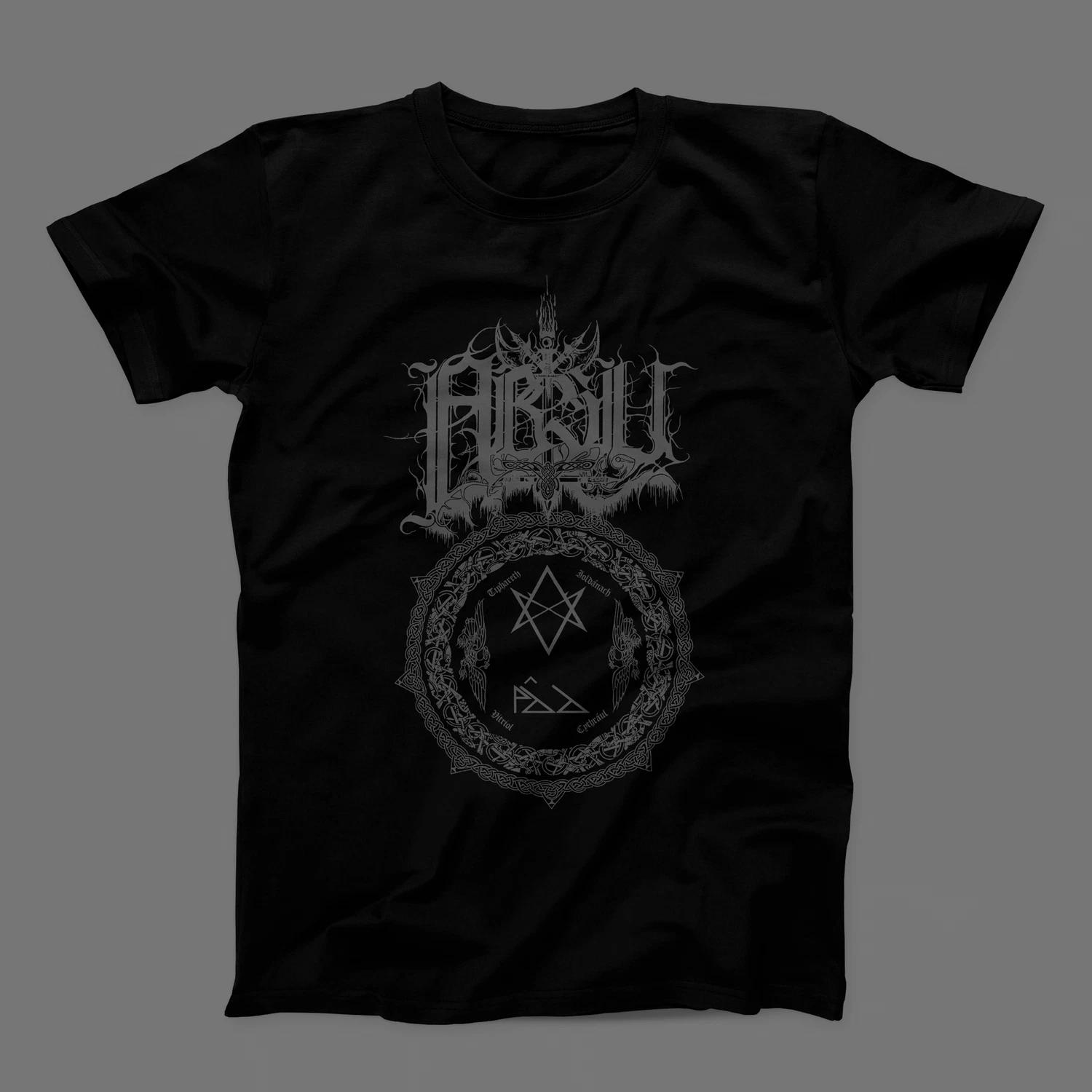 ABSU - CACHET OF TARA (GREY PRINT) T-Shirt / Bathory, Enslaved, Venom, Mayhem L