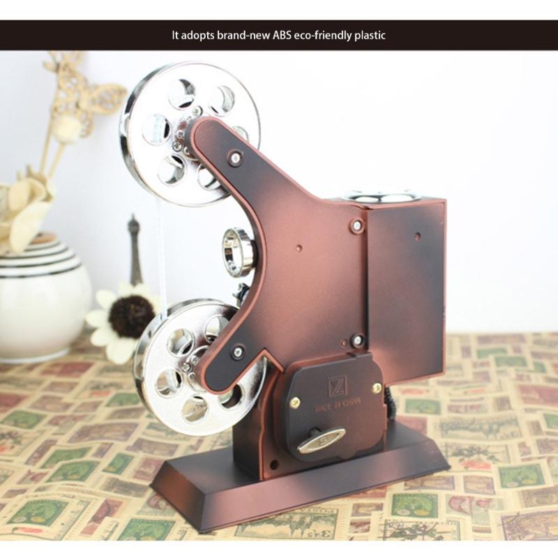 Movie Projector Music Box,Mechanism Wind Up Musical Box Movie Theater Theme Party Decorations Wedding Birthday Gift