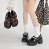 British Style Mary Jane Single Shoes Spring and Summer New Fashion Versatile with Skirt Platform Thick Heel Single Shoes