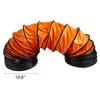 7,6 M/25 Fuß Flexibler PVC-Schlauch für Abluftventilator mit 250 mm/10" Durchmesser