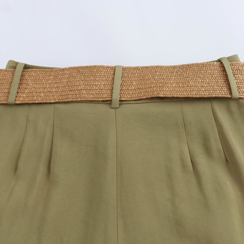 Kaslead New Arrival Women's Clothing Fashion Style Fashion All-Match Matching Belt Bermuda Shorts 8649767