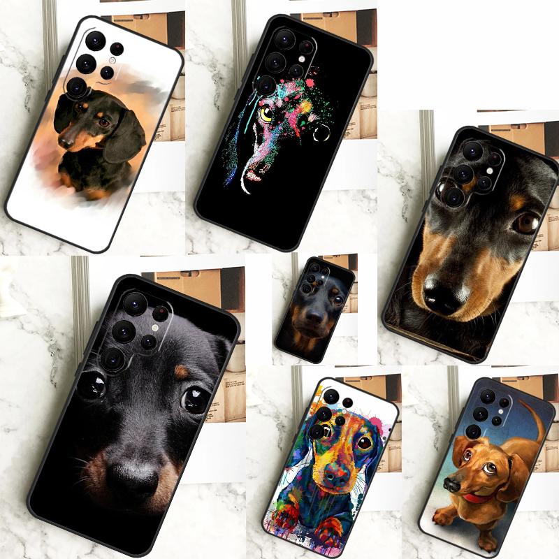 Dachshund Dog Case For Samsung Galaxy S24 Ultra S23 S22 S21 S20 FE Note 20 S8 S9 S10 Note 10 Plus Cover
