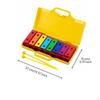 Portable Xylophone with Carrying Case | Bright Colorful Metal Keys, Compact Lightweight