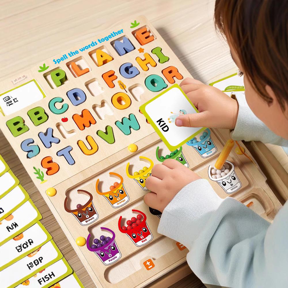 Wooden Magnetic Marble Maze Game for Kids: Educational Toy for Developing Logic and Intelligence