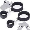 BDSM Bondage Sex Toys Restraints,Sex Toy Handcuffs Adjustable Sex Cuffs Sex Restraints Straps Wrist-to-Thigh, Restraint Set Adult Sex Toys for Couple