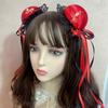 2000S Lace Bowknot Hair Bun Cover Side Clip Animes Maid Hair Clip Teens Headwear