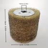 Copper Coated Steel Wire Wire Brush Wheel Steel Wire Roller Metal Polishing Wheel  Paint Removal