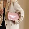 Women's Patent Leather Handbag Versatile Fashion Shoulder Casual Commuting Bags Girl Brand Designer Zipper Handbag