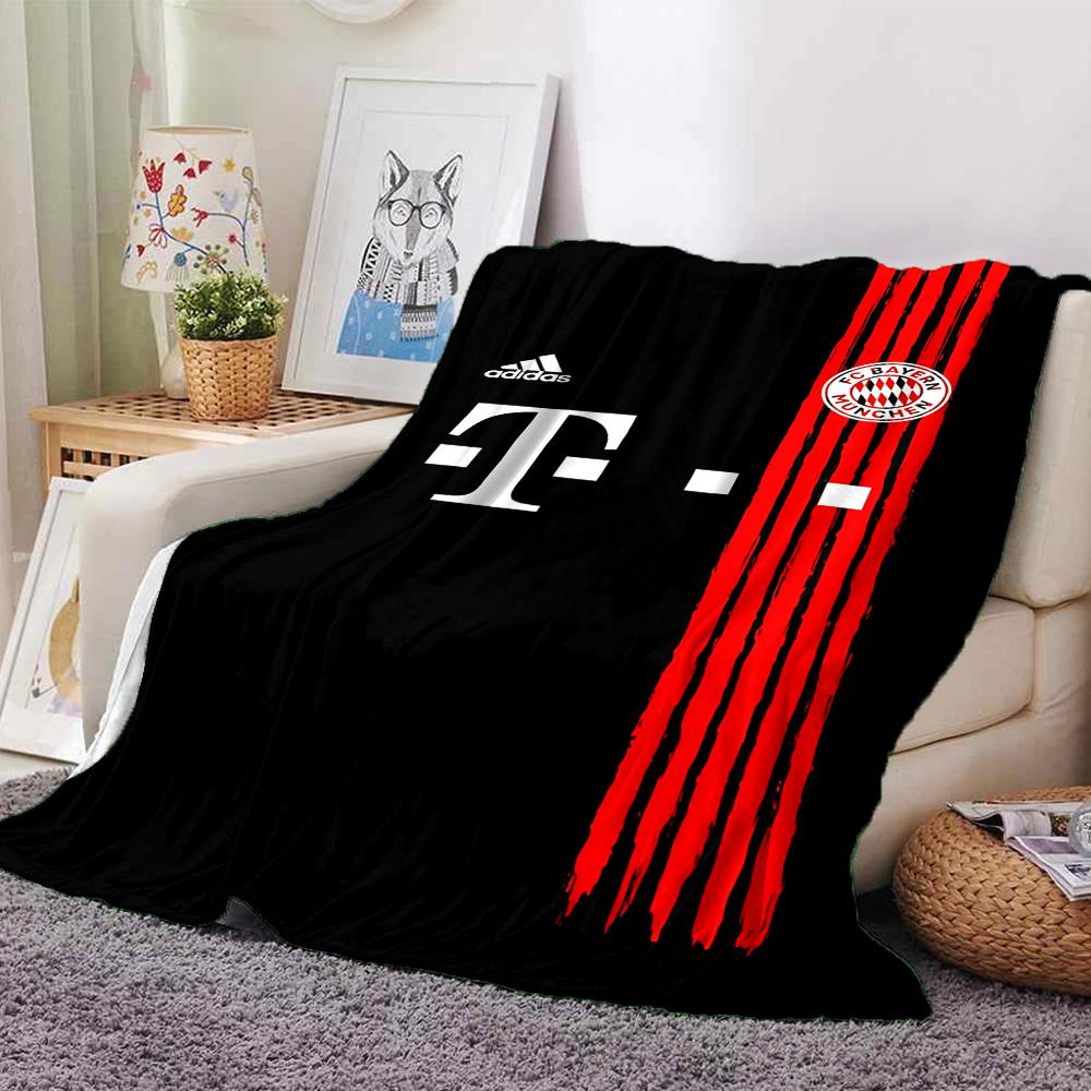 Coperte con Maglia del Bayern Monaco in Flanella Stampata Traspirante Calda per Casa Ufficio Copriletti 0708a121