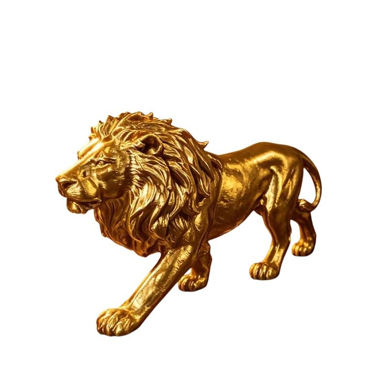 3D Printed Lion Figurine For Home, Office, Bookshelf Creative Desktop Decoration