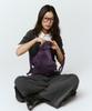 Pleatsmama New Bow Backpack Glitter Deep Purple