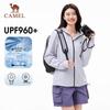 Camel Quick-Dry UV Protection Hooded Knit Top