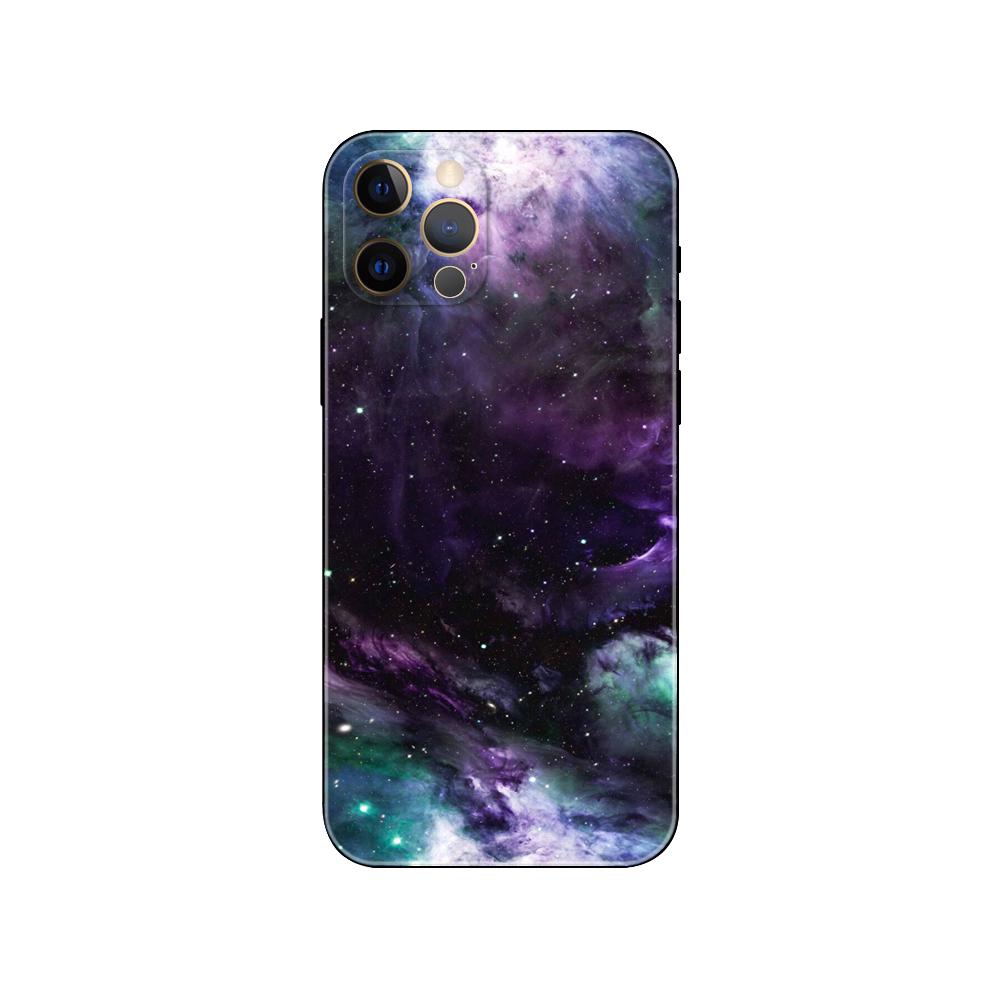 Interstellar Purple Space Star Phone Case for Iphone 5s 2020se 6s 7 8 Plus X 10 XR XS 11 12 13 Mini Pro MAX Black Tpu Back Cover