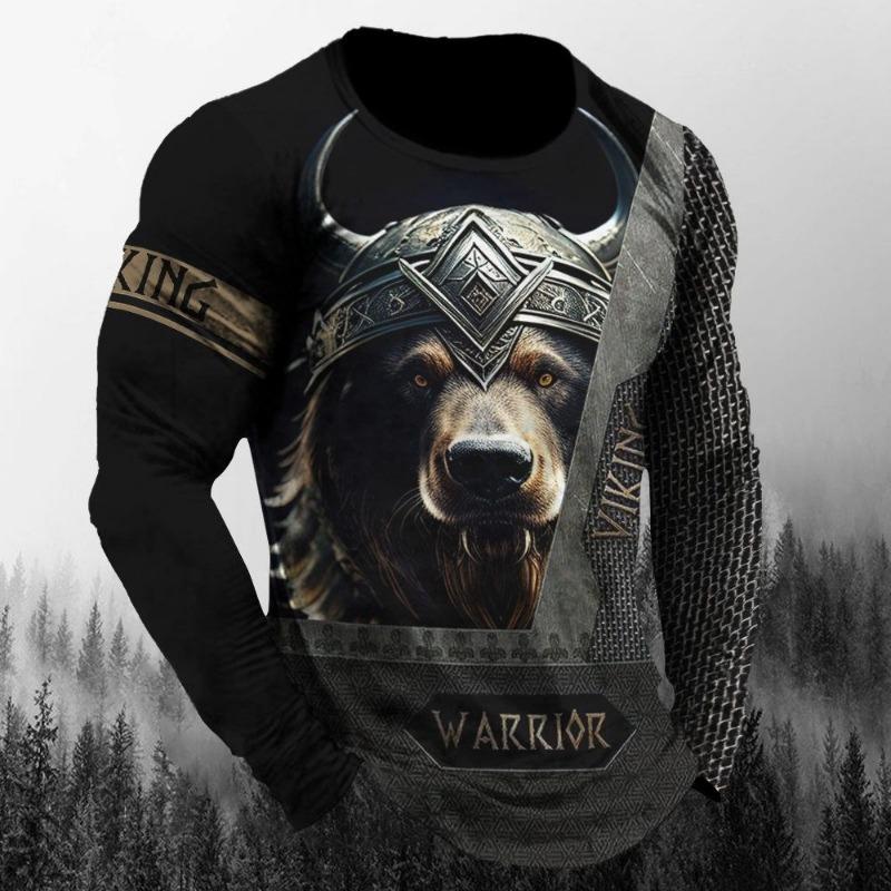 Camisetas de Animales Para Hombre Estampado de Lobo 3D Mangas Cortas Tops Moda Personalidad Camiseta Suelta Oversized Camisetas Camisa Ropa de Hombre