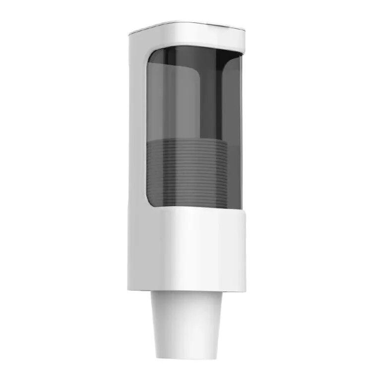 

Настенное крепление, автоматическая стойка для хранения стаканчиков, диспенсер для бумажных стаканчиков, одноразовый прижимной пластиковый держатель для стаканчиков, пыленепроницаемый контейнер для стаканчиков 1-White