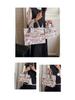 2025 Women's Large Capacity Fashion Tote: Simple Print Handbag & Souvenir Shopping Bag