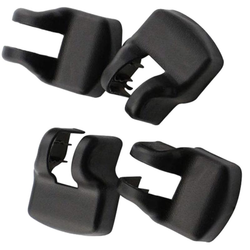 4pcs Black Plastic Car Door Lock Buckle Protector Cover for Toyota Corolla Prius RAV4 Camry Venza Highlander Sequoia Prado