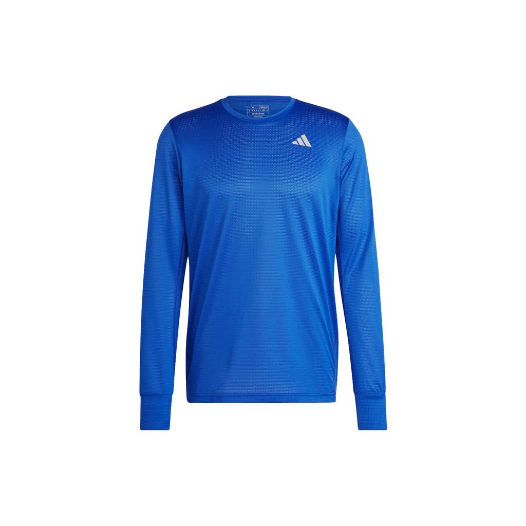 adidas T Shirts Men's Bright Blue Crew Neck Moderate Straight Fit HR6600