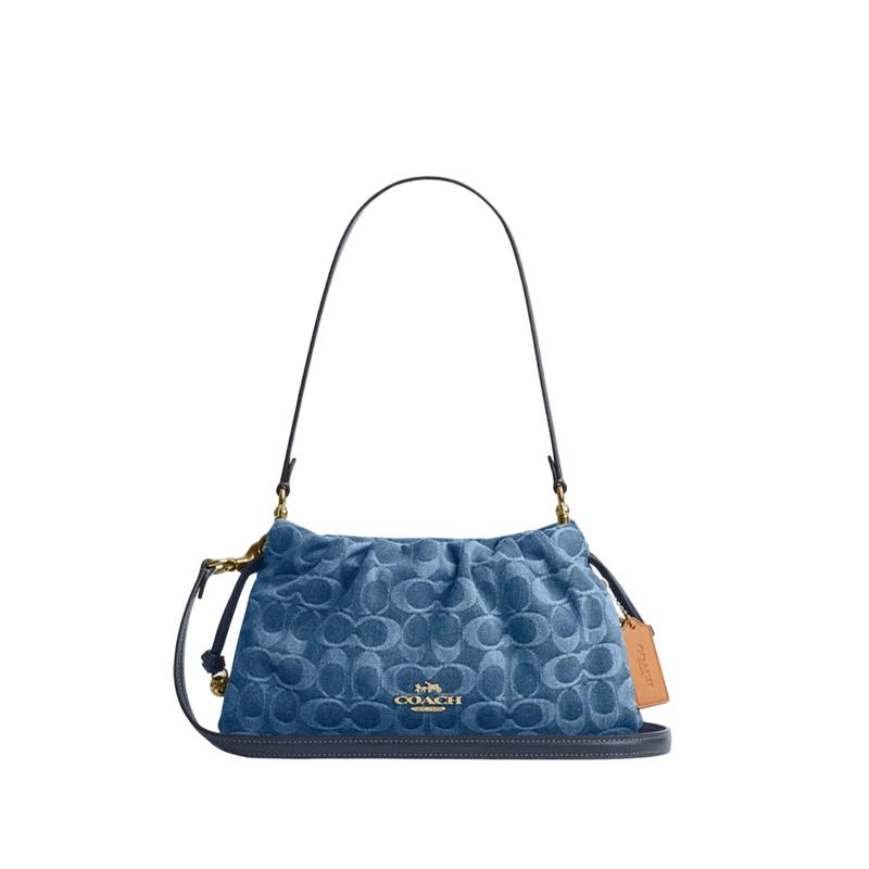 

COACH Faye Classic Logo Drawstring Shoulder Bag