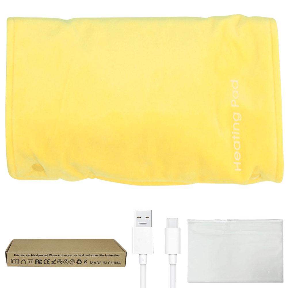 

Heated Hand Warmer Pouch Electric Heated Hand Warmer Pouch Soft USB Rechargeable Electric Heating Handwarmers Bag for Women Men лимонно-желтый