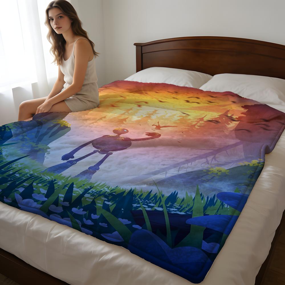 Throw High-Density Short Plush Blanket For Sofa Nap Air-Conditioned Room Soft Skin-Friendly The Bad Guys 75X95CM