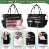 Multi Functional Teacher Handbag Large Capacity Portable Laptop Document Storage Bag Multi Purpose Durable Shoulder Bag