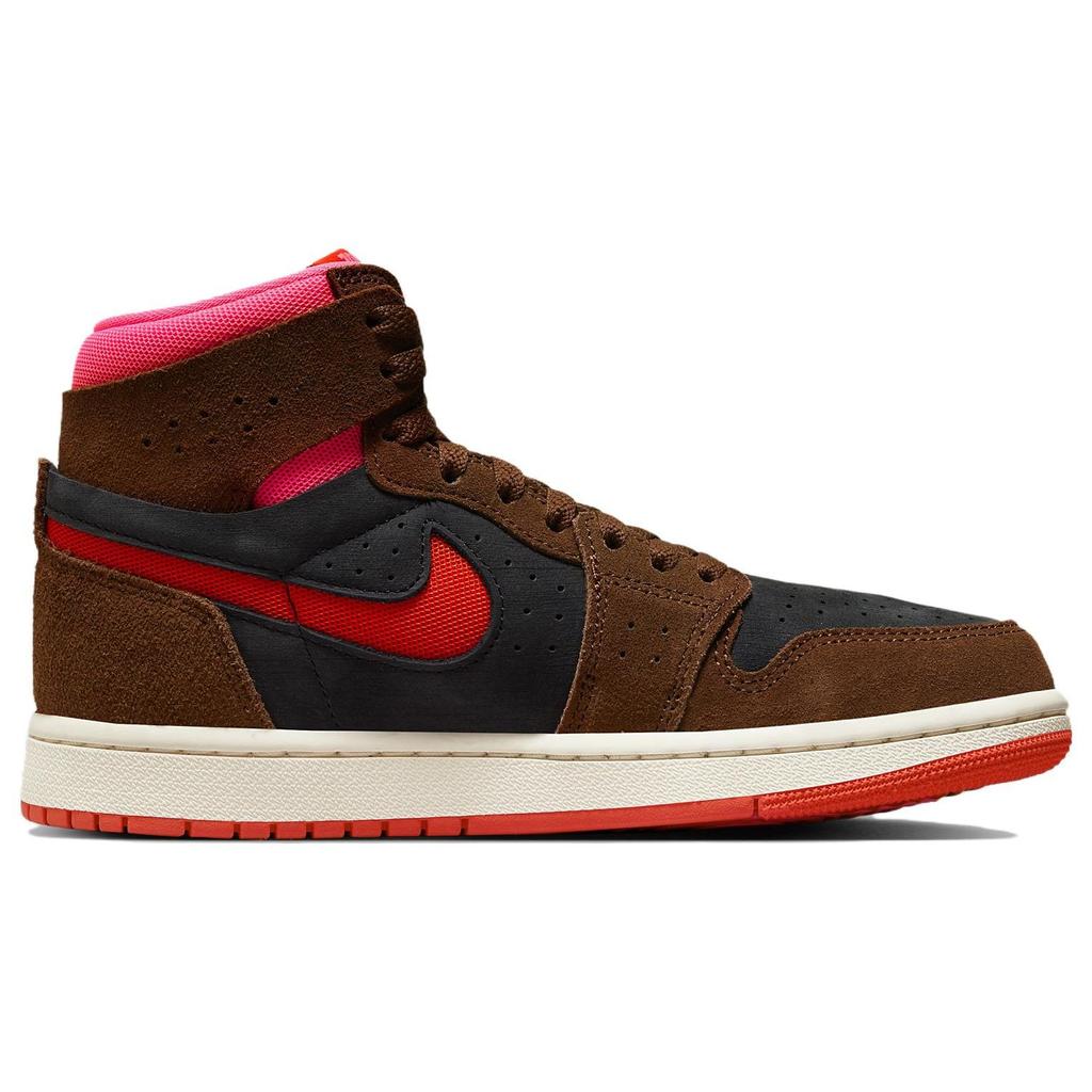 Sneakers Donna Air Jordan 1 High Zoom Comfort 2 Cacao Wow Picante Red Marrone Nero Hyper-Pink DV1305-206