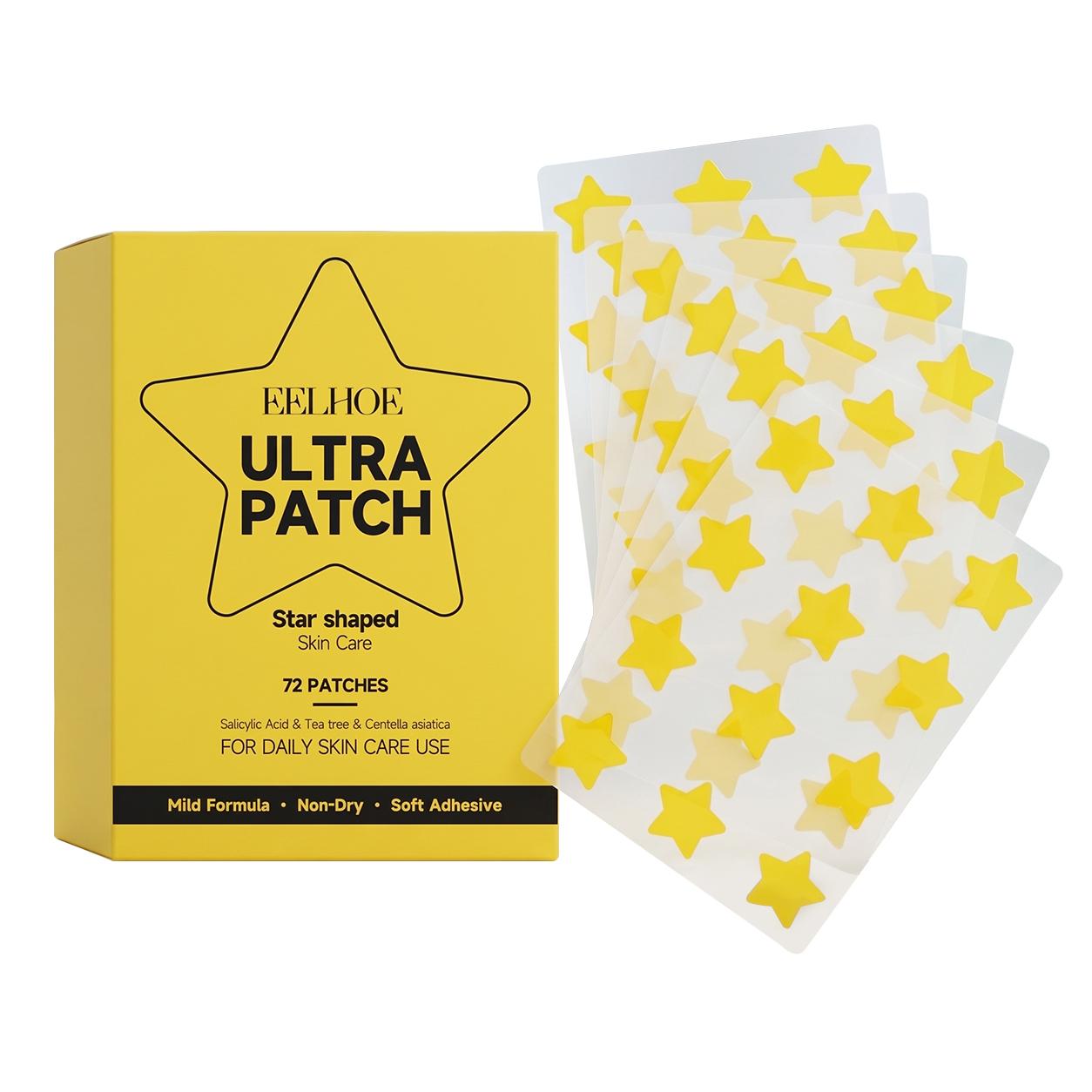 72Pcs Star Acne Patches Ultra-Thin Concealer Facial Pimples & Acne Patches for Skin Care Pimple Patch Star Pimple Patch Stickers