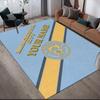 Custom Name,Man City Home Sofa Decoration for Living Room & Bedroom, Non‑Slip Play Flannel Floor Mat for Game Room