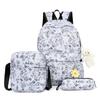 3pcs/set School Bag Backpacks Schoolbag Fashion Kids Lovely Backpack for Children Girls Bag Student