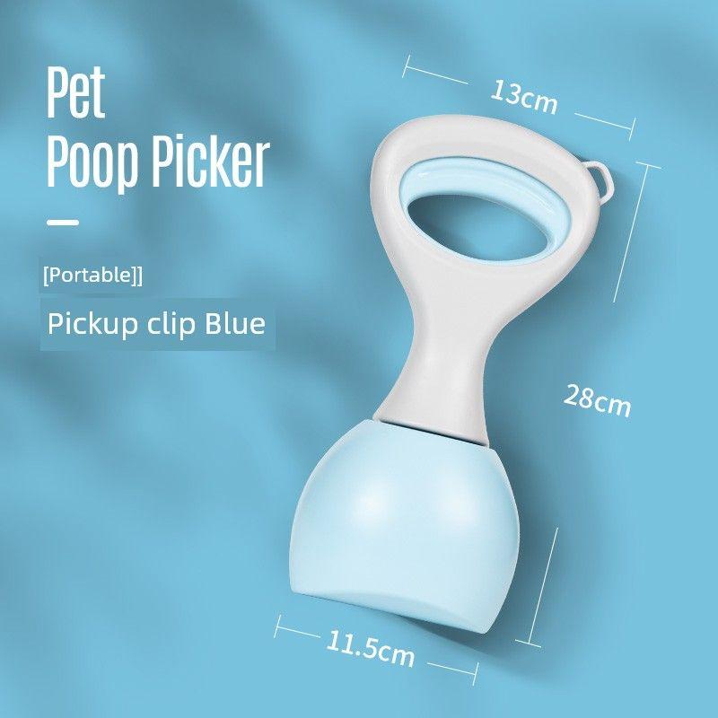 

Dog Shit Shovel Artifact Dog Toilet Go out Walking Dog Shit Picking Bag Stool Bag Dog Picking Pet Supplies Tools [New arrival-Portable] 28cm blue Big