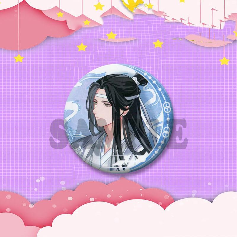 BL Anime Peripheral Coin Brooch Mo Dao Zu Shi Lan Wangji Wei Wuxian Enamel Pins Backpack Clothing Jewelry Badge Accessories Gift